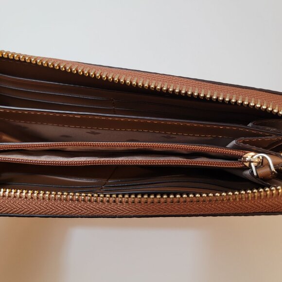 Kate Spade Pebbled Leather Zip Wallet – Brown - Picture 5 of 11